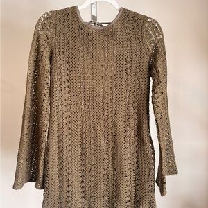 VICI x Summer of Diane Crochet Bell Sleeve Dress